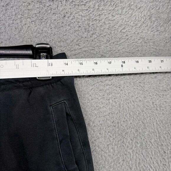 Gymshark Sweatpants Men's Small Black Cuffed Jogger Spellout Gym Faded Workout - Picture 3 of 12